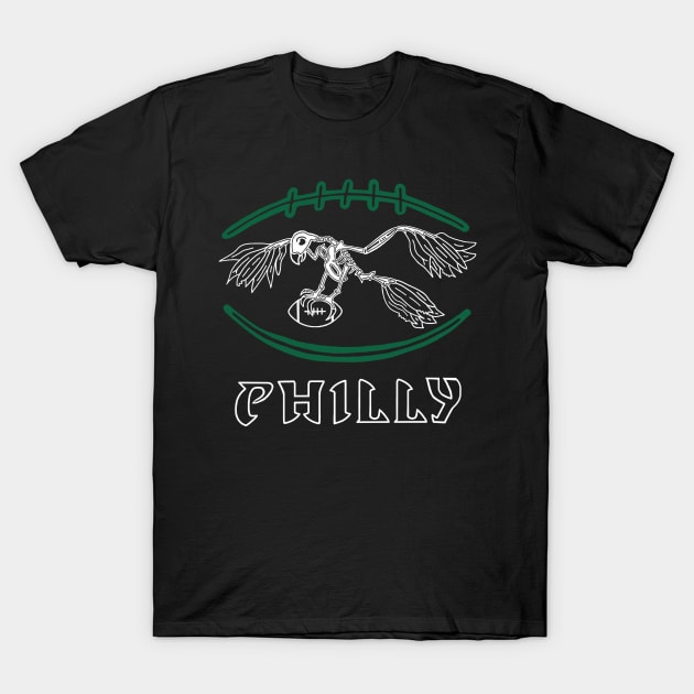 Philly Birds Football T-Shirt by Rezolutioner